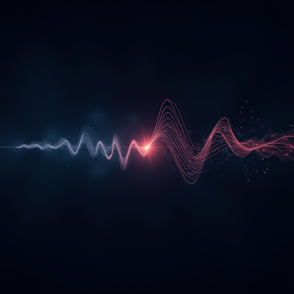 Visual representation of voice communication features in gaming showing waveform patterns, player connection networks, and engagement metrics demonstrating deeper social bonds through voice interaction