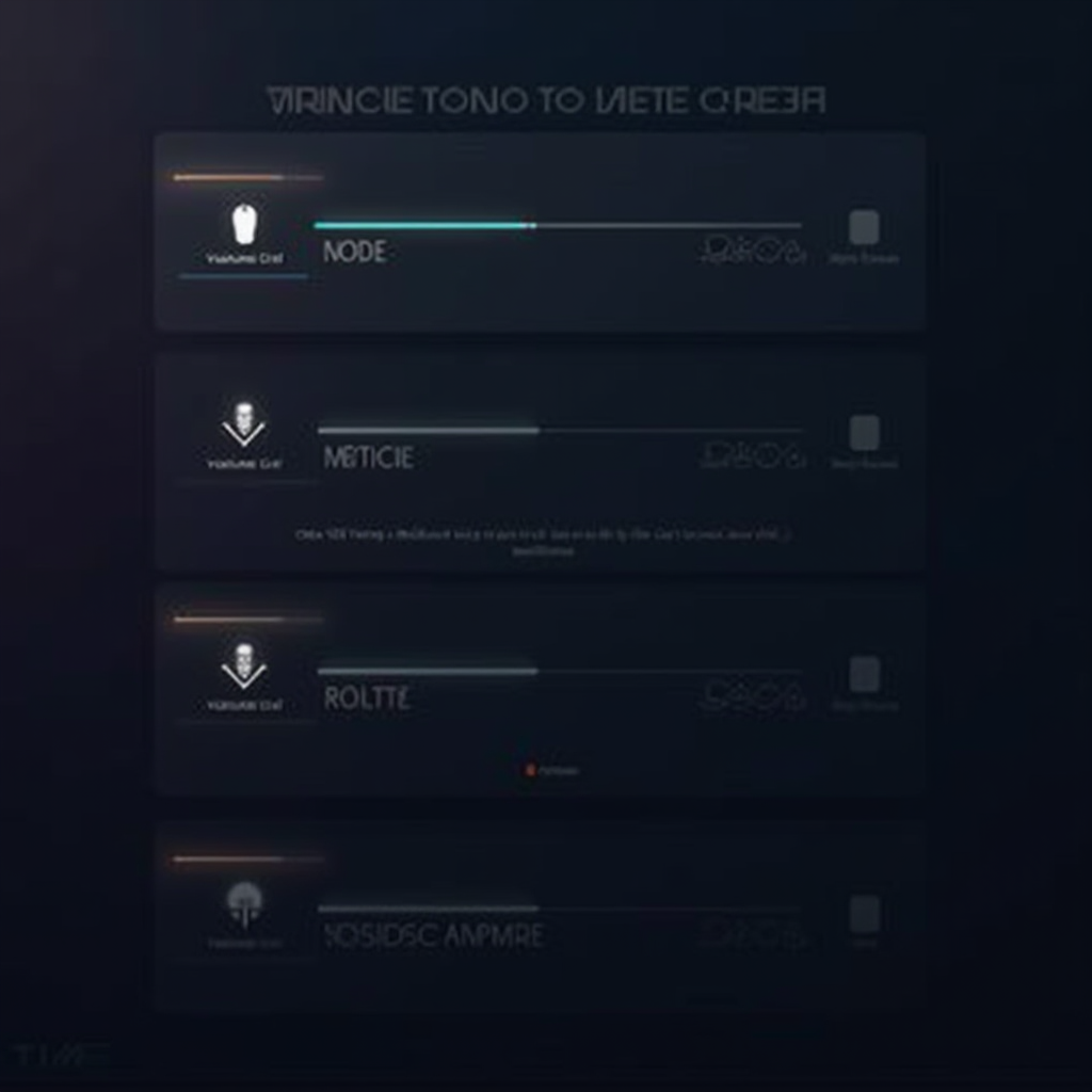 Modern game interface showing voice chat controls including individual player volume sliders, mute buttons, voice activity indicators, and reporting options with clean, accessible design