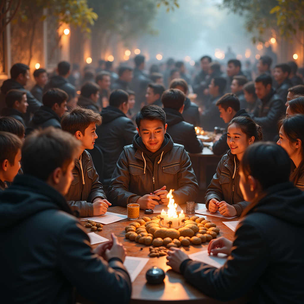 Diverse group of players including both solo adventurers and organized guild groups interacting in a shared game environment, demonstrating inclusive design that accommodates different play styles and social preferences